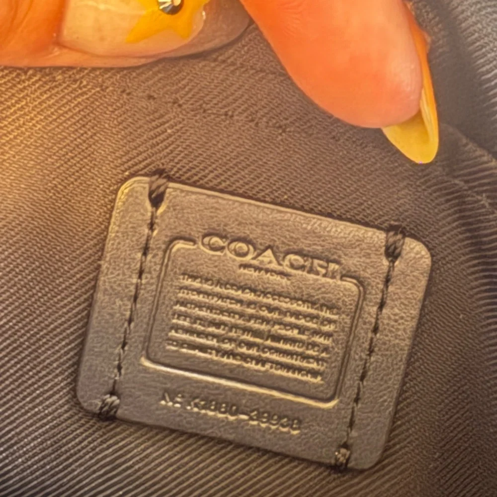Coach Black Pebbled Leather Zip Belt Bag - Picture 5 of 6